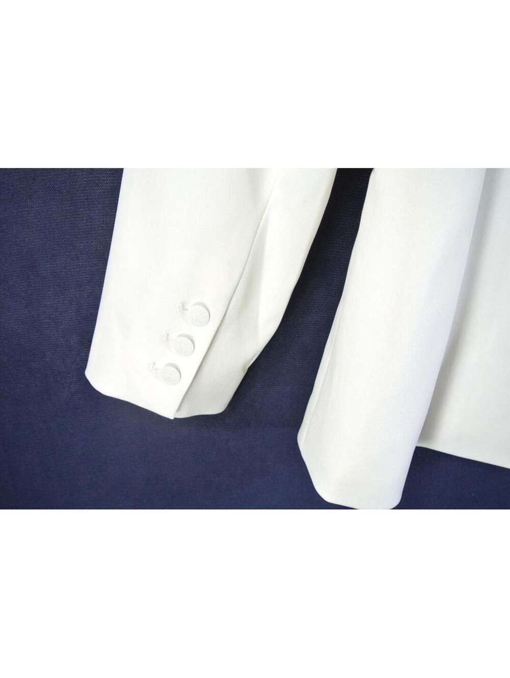 NEW, Alice + Olivia Fitted Blazer in Off White Sz 14 #SJ2245 - Picture 7 of 13